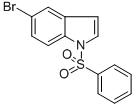structure of CAS# 118757-11-2, 5-Bromo-1-(Phenylsulphonyl)-1H-Indole;5-Bromo-1-(Phenylsulphonyl)-1H-Indole;1-(Benzenesulfonyl)-5-Bromo-1H-Indole;5-Bromo-1-(Benzenesulfonyl)-1H-Indole