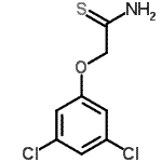 structure of CAS# 119024-27-0, 2-(3,5-Dichlorophenoxy)Ethanethioamide;2-(3,5-Chlorophenoxy)thioacetamide;ZINC00119908