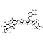 CAS#: 119068-77-8， Sodium 2-[(2R,3S,4S,5R,6R)-2,4-Dihydroxy-6-[(1R)-1-[(2S,5R,7S,8R,9S)-7-Hydroxy-2-[(2R,5S)-5-[(2R,3S,5R)-5-[(2S,3S,5R,6S)-6-Hydroxy-3,5,6-Trimethyl-Tetrahydropyran-2-Yl]-3-[(2S,5S,6R)-5-Methoxy-6-Methyl-Tetrahydropyran-2-Yl]Oxy-Tetrahydrofuran-2-Yl]-5-Methyl-Tetrahydrofuran-2-Yl]-2,8-Dimethyl-1,10-Dioxaspiro[4.5]Decan-9-Yl]Ethyl]-5-Methoxy-3-Methyl-Tetrahydropyran-2-Yl]Acetate