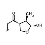 CAS#: 119232-97-2， 2-Fluoro-1-[(3R,4R,5R)-5-Hydroxy-4-Methyltetrahydro-3-Furanyl]Ethanone