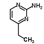 结构式 CAS# 1193-85-7, 4-乙基-2-嘧啶胺
