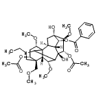 CAS#: 119347-27-2， (1alpha,3alpha,6alpha,10alpha,13alpha,14alpha,15alpha,16beta,17xi)-3,15-Diacetoxy-20-Ethyl-8,13-Dihydroxy-1,6,16-Trimethoxy-4-(Methoxymethyl)Aconitan-14-Yl Benzoate