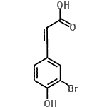 CAS#: 119405-32-2， 3-(3-Bromo-4-Hydroxyphenyl)Acrylic Acid