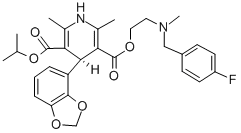 CAS#: 119413-55-7， O3-[2-[(4-Fluorophenyl)Methyl-Methylamino]Ethyl] O5-Propan-2-Yl 4-(1,3-Benzodioxol-4-Yl)-2,6-Dimethyl-1,4-Dihydropyridine-3,5-Dicarboxylate