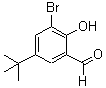 structure of CAS# 119646-68-3, 3-Bromo-5-(1,1-Dimethylethyl)-2-Hydroxy-Benzaldehyde;3-BROMO-5-TERT-BUTYL-2-HYDROXY-BENZALDEHYDE;2-Hydroxy-3-Bromo-5-Tert-Butyl-Benzaldehyde;3-Bromo-5-Tert-Butylsalicylaldehyde