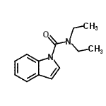 结构式 CAS# 119668-50-7, N,N-二乙基-1H-吲哚-1-甲酰胺