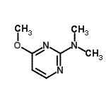 structure of CAS# 1197-11-1, 4-Methoxy-N,N-Dimethyl-2-Pyrimidinamine;4-methoxy-N,N-dimethylpyrimidin-2-amine;MFCD09802141