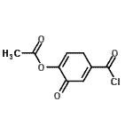 CAS#: 119735-52-3， 4-(Chlorocarbonyl)-6-Oxo-1,4-Cyclohexadien-1-Yl Acetate