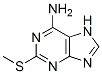结构式 CAS# 1198-83-0, 2-(甲硫基)-9H-嘌呤-6-胺