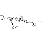 CAS#: 120029-06-3， Disodium 7-[(4,6-Bis{[3-(Diethylamino)Propyl]Amino}-1,3,5-Triazin-2-Yl)Amino]-4-Hydroxy-3-({4-[(4-Sulfonatophenyl)Diazenyl]Phenyl}Diazenyl)-2-Naphthalenesulfonate