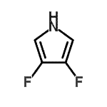 structure of CAS# 120047-51-0, 3,4-Difluoro-1H-Pyrrole;3,4-Difluoro-1H-pyrrole;3,4-difluoropyrrole;MFCD09753705