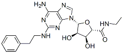 CAS#: 120225-53-8， (2S,3S,4R,5R)-5-[6-Amino-2-(2-Phenylethylamino)Purin-9-Yl]-N-Ethyl-3,4-Dihydroxyoxolane-2-Carboxamide
