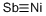 structure of CAS# 12035-52-8, Nickel Antimonide;Nickelic Antimony;Antimony, Compd. With Nickel (1:1);Antimony, Compound With Nickel (1:1)
