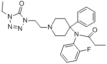 CAS#: 120656-74-8， N-[1-[2-(4-Ethyl-5-Oxotetrazol-1-Yl)Ethyl]-4-Phenylpiperidin-4-Yl]-N-(2-Fluorophenyl)Propanamide