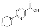 structure of CAS# 120800-52-4, 6-Morpholinonicotinic Acid;6-Morpholinopyridine-3-Carboxylic Acid;6-Morpholinonicotinic Acid, 95+%;6-Morpholinonicotinic Acid ,97%