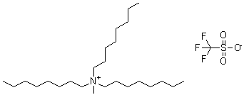 CAS#: 121107-18-4， N-Methyl-N,N-Dioctyl-1-Octanaminium Trifluoromethanesulfonate