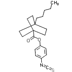 结构式 CAS# 121235-90-3, 4-异硫氰酸基苯基4-戊基双环[2.2.2]辛烷-1-羧酸酯