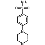 结构式 CAS# 121278-31-7, 4-(1-哌嗪基)苯磺酰胺