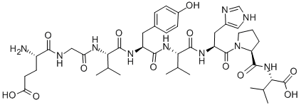 CAS#: 121379-63-3， L-alpha-Glutamylglycyl-L-Valyl-L-Tyrosyl-L-Valyl-L-Histidyl-L-Prolyl-L-Valine