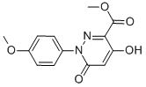 structure of CAS# 121582-61-4, Methyl 6-Hydroxy-1-(4-Methoxyphenyl)-4-Oxopyridazine-3-Carboxylate;Methyl 6-Hydroxy-1-(4-Methoxyphenyl)-4-Oxo-Pyridazine-3-Carboxylate;6-Hydroxy-1-(4-Methoxyphenyl)-4-Oxo-3-Pyridazinecarboxylic Acid Methyl Ester;6-Hydroxy-4-Keto-1-(4-Methoxyphenyl)Pyridazine-3-Carboxylic Acid Methyl Ester