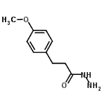 结构式 CAS# 121670-33-5, 3-(4-甲氧基苯基)丙酰肼