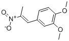 structure of CAS# 122-47-4, 1,2-Dimethoxy-4-[(E)-2-Nitroprop-1-Enyl]Benzene;1,2-Dimethoxy-4-(2-Nitroprop-1-Enyl)Benzene;Inchi=1/C11h13no4/C1-8(12(13)14)6-9-4-5-10(15-2)11(7-9)16-3/H4-7H,1-3H3/B8-6;1,2-Dimethoxy-4-(2-Nitropropenyl)Benzene