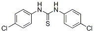 structure of CAS# 1220-00-4, 1,3-Bis(4-Chlorophenyl)Thiourea;1,3-Bis(P-Chlorophenyl)Thiourea;Carbanilide, 4,4'-Dichlorothio-;Di(4-Chlorophenyl)Thiourea