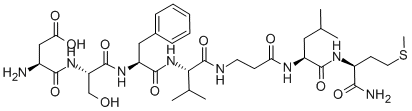 CAS#: 122063-01-8， L-alpha-Aspartyl-L-Seryl-L-Phenylalanyl-L-Valyl-beta-Alanyl-L-Leucyl-L-Methioninamide