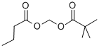 structure of CAS# 122110-53-6, Pivalyloxymethyl Butyrate;2,2-Dimethylpropanoic Acid 1-Oxobutoxymethyl Ester;2,2-Dimethylpropionic Acid Butyryloxymethyl Ester;((2,2-Dimethylpropanoyl)Oxy)Methyl Butanoate