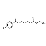 结构式 CAS# 122115-51-9, 乙基7-(4-氟苯基)-7-氧代庚酸酯