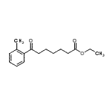 结构式 CAS# 122115-55-3, 乙基7-(2-甲基苯基)-7-氧代庚酸酯