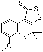 structure of CAS# 122246-15-5, 6-Methoxy-4,4-Dimethyl-4,5-Dihydro-1H-[1,2]Dithiolo[3,4-c]Quinoline-1-Thione;6-methoxy<wbr>-4,4-dime<wbr>thyl-4,5-<wbr>dihydro-1<wbr>,2-dithio<wbr>leno[5,4-<wbr>c]quinoli<wbr>ne-1-thio<wbr>ne;6-methoxy<wbr>-4,4-dime<wbr>thyl-4,5-<wbr>dihydro-1<wbr>H-[1,2]di<wbr>thiolo[3,<wbr>4-c]quino<wbr>line-1-th<wbr>ione;6-Methoxy<wbr>-4,4-dime<wbr>thyl-4,5-<wbr>dihydro-1<wbr>H-[1,2]-d<wbr>ithiolo[3<wbr>,4-c]quin<wbr>oline-1-t<wbr>hione