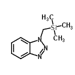 structure of CAS# 122296-00-8, 1-[(Trimethylsilyl)Methyl]-1H-Benzotriazole;1-[(Trimethylsilyl)methyl]benzotriazole;589284_ALDRICH