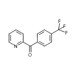 结构式 CAS# 122377-19-9, 2-吡啶基[4-(三氟甲基)苯基]甲酮