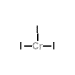 structure of CAS# 12254-85-2, Chromium(3+) Triiodide;Chromium iodide (CrI3);chromium triiodide;chromium(3+) triiodide