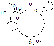 CAS#: 122547-72-2， (1S,2S,3E,5R,6S,11S,14S,15R,16R,17S,18S)-15,17-Dihydroxy-5,6,16-Trimethoxy-2,14,18-Trimethyl-11-Phenyl-12,19-Dioxabicyclo[13.3.1]Nonadec-3-En-13-One