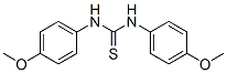 structure of CAS# 1227-45-8, 1,3-Bis(4-Methoxyphenyl)Thiourea;Wln: 1Or Dmyus&Mr Do1;Thiourea, N,N'-Bis(4-Methoxyphenyl)-;Oprea1_160503