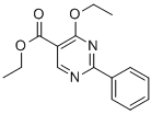 structure of CAS# 122773-99-3, 4-Ethoxy-2-Phenyl-5-Pyrimidinecarboxylic Acid Ethyl Ester;ETHYL 4-ETHOXY-2-PHENYL-5-PYRIMIDINECARBOXYLATE;Ethyl 4-Ethoxy-2-Phenylpyrimidine-5-Carboxylate