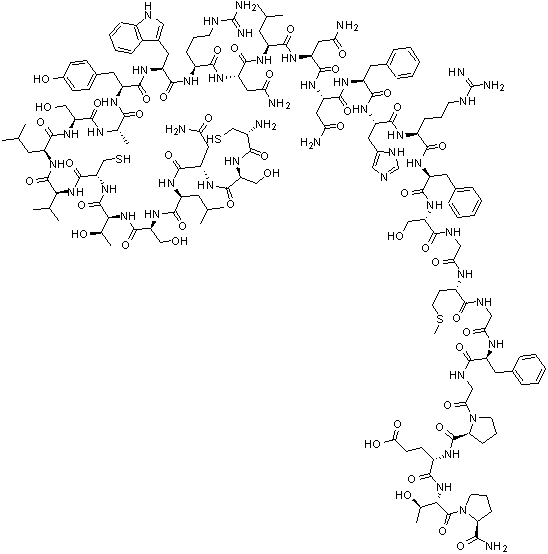 结构式 CAS# 12321-44-7, 降钙素(猪)