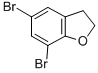 structure of CAS# 123266-59-1, 5,7-Dibromo-2,3-Dihydro-Benzofuran;5,7-Dibromo-2,3-Dihydrobenzofuran95+%;5,7-DIBROMO-2,3-DIHYDRO-1-BENZOFURAN;5,7-DIBROMO-2,3-DIHYDROBENZO[B]FURAN
