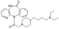 CAS#: 123548-16-3， 11-[2-[4-(4-Diethylaminobutyl)Piperidin-1-Yl]Acetyl]-5H-Pyrido[2,3-b][1,4]Benzodiazepin-6-One