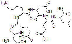 CAS#: 123924-38-9， Seryl-glutamyl-lysyl-aspartyl-glutamyl-leucine