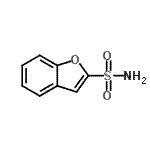 structure of CAS# 124043-72-7, 1-Benzofuran-2-Sulfonamide;benzofuran-2-sulfonamide;Benzofuran-2-sulfonic acid amide