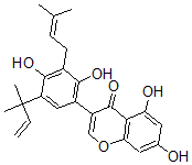 CAS#: 124166-28-5， 3-[2,4-Dihydroxy-5-(2-Methylbut-3-En-2-Yl)-3-(3-Methylbut-2-Enyl)Phenyl]-5,7-Dihydroxychromen-4-One