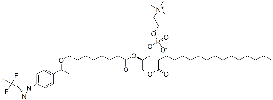 CAS#: 124199-66-2， [3-Hexadecanoyloxy-2-[8-[1-[4-[3-(Trifluoromethyl)Diazirin-1-Yl]Phenyl]Ethoxy]Octanoyloxy]Propyl] 2-Trimethylazaniumylethyl Phosphate