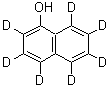 结构式 CAS# 124251-84-9, 1-(<sup>2</sup>H<sub>7</sub>)萘酚