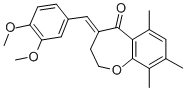 CAS#: 124392-67-2， (4Z)-4-[(3,4-Dimethoxyphenyl)Methylidene]-6,8,9-Trimethyl-2,3-Dihydro-1-Benzoxepin-5-One