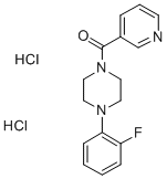 CAS#: 124444-80-0， [4-(2-Fluorophenyl)Piperazin-1-Yl]-Pyridin-3-Ylmethanone Dihydrochloride