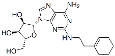 CAS#: 124498-87-9， (2R,3R,4S,5R)-2-[6-Amino-2-[2-(1-Cyclohexenyl)Ethylamino]Purin-9-Yl]-5-(Hydroxymethyl)Oxolane-3,4-Diol
