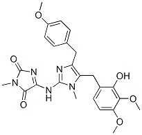 CAS#: 124535-77-9， 5-[[5-[(2-Hydroxy-3,4-Dimethoxyphenyl)Methyl]-4-[(4-Methoxyphenyl)Methyl]-1-Methylimidazol-2-Yl]Amino]-3-Methylimidazole-2,4-Dione